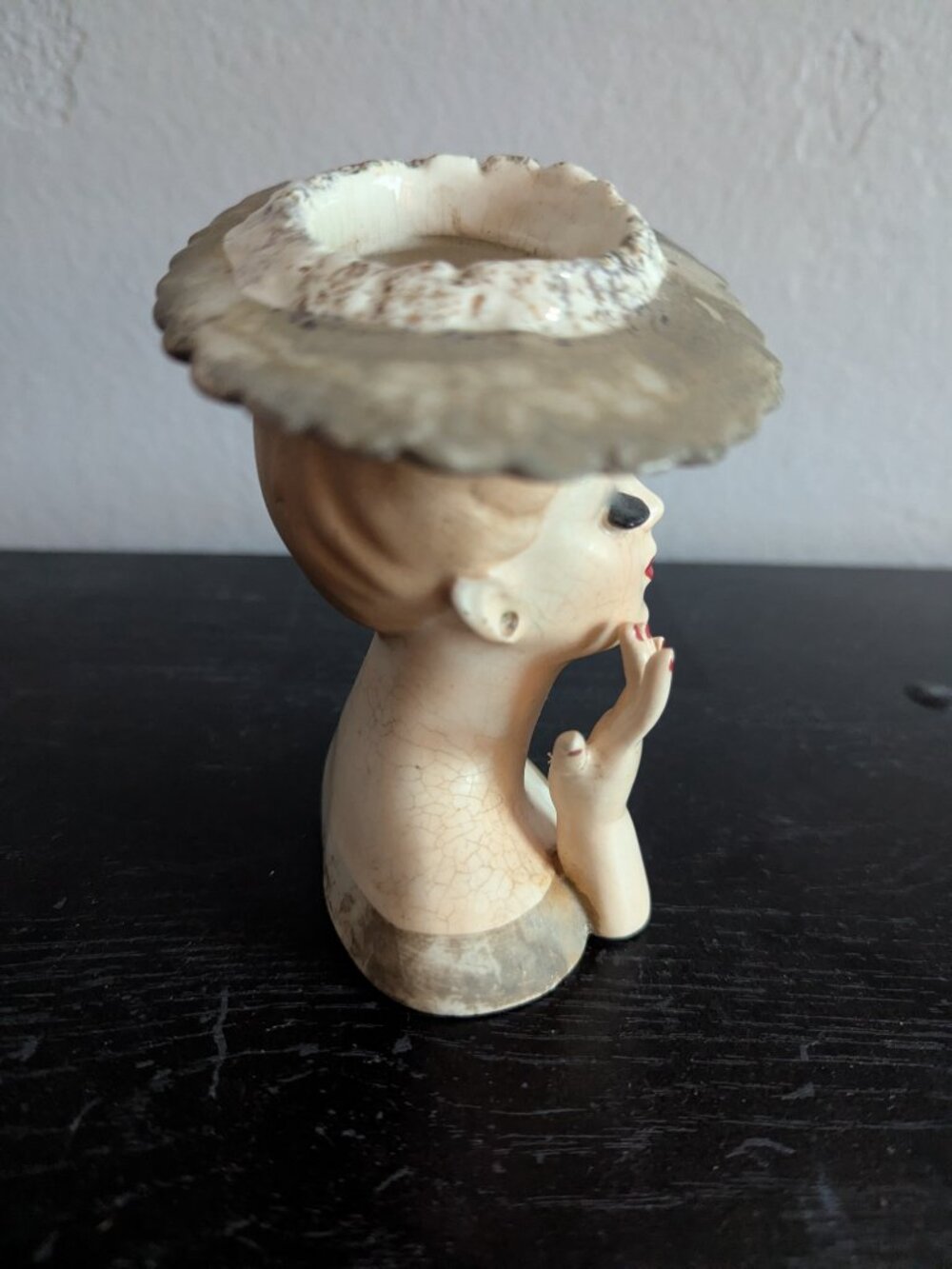 Vintage Napco Lady Head Planter Vase 1958 C3343 - Picture 4 of 14